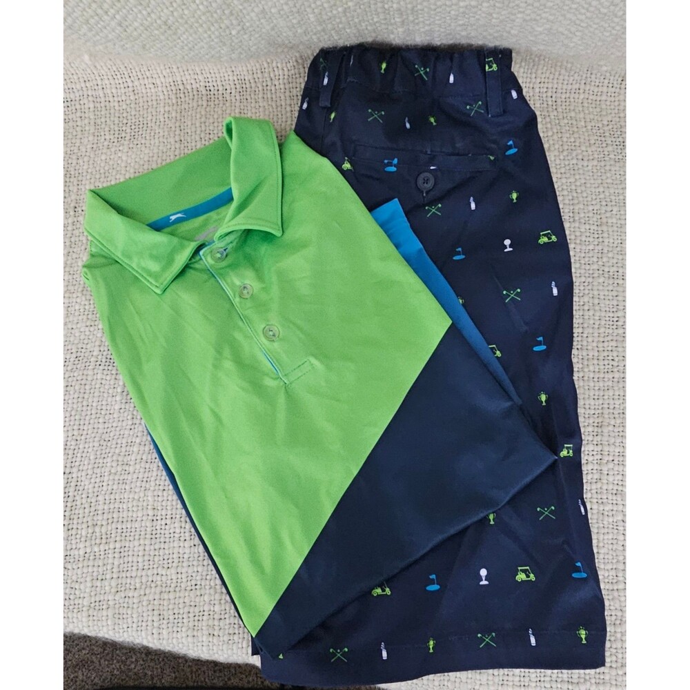 Slazenger Boys Golf Polo (XL) & Shorts (L)